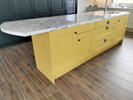 Sunflower Yellow Kitchen Island Image