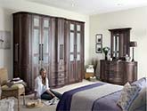 Tuscany Dark Walnut Fitted Bedroom