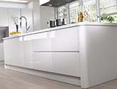 Strada White Kitchen Island Design