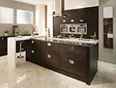 Tavola Black Brown Fitted Kitchen Design